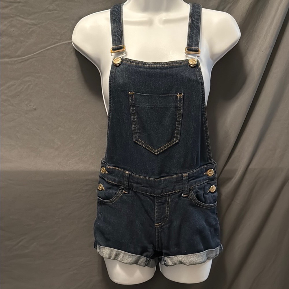 Papaya Dark Blue Denim Overalls